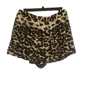 Nanette Lepore animal print Flirty Skort Size 6